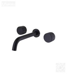 Vòi lavabo âm tường có chỉnh nhiệt độ màu đen H-VT200B1