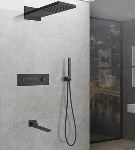 Sen âm tường màu đen có chỉnh nhiệt độ K06006