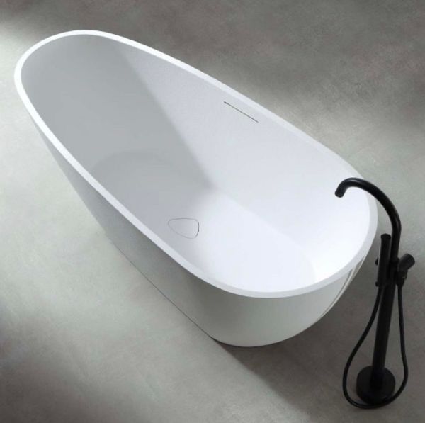 Bồn tắm cao cấp mổ phỏng đá tự nhiên màu trắng MW003