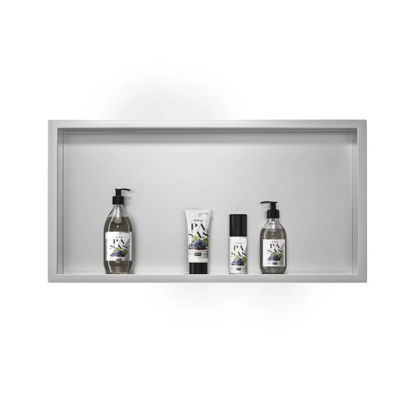 Hộc inox âm tường chống vân tay BR488