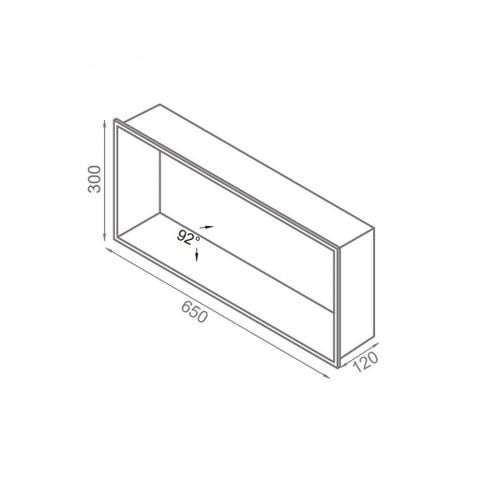 Hộc Inox âm tường chống vân tay màu đen EC9002PB