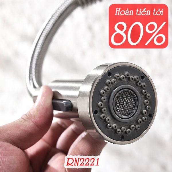 Vòi Rửa chén Hàn Quốc lò so rút dây RN2221