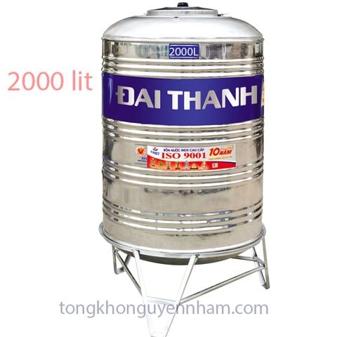 Bồn nước, téc nước inox Tân Á Đại Thành 2000 lít
