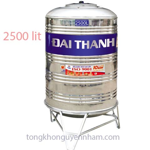 Bồn nước, téc nước inox Tân Á Đại Thành 2500 lít