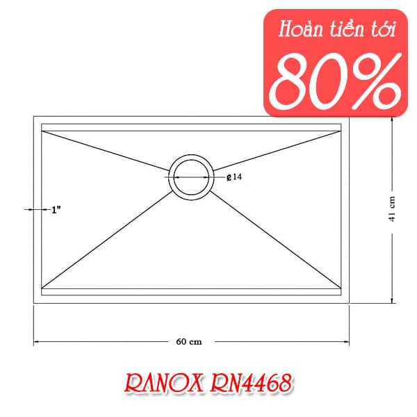 Chậu rửa bát RANOX RN4455