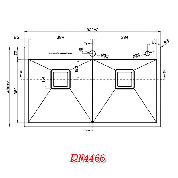 Chậu rửa chén RANOX RN4466