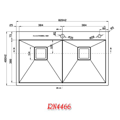 Chậu rửa chén RANOX RN4466