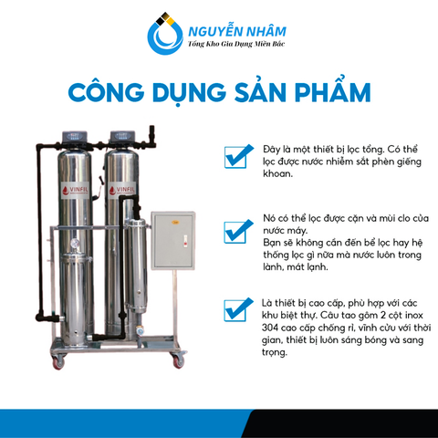 Thiết bị lọc tổng biệt thự Vinfil Vf119