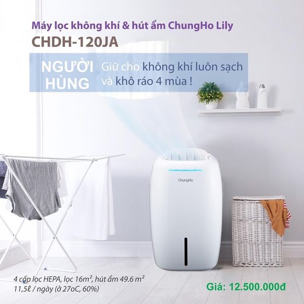 Máy hút ẩm - lọc không khí LILY CHDH-120JA Hàn Quốc