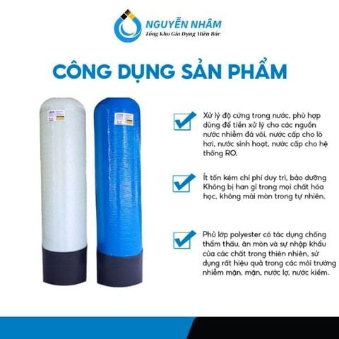 Vỏ Cột Composite Blue Wave chịu áp 150 PSI