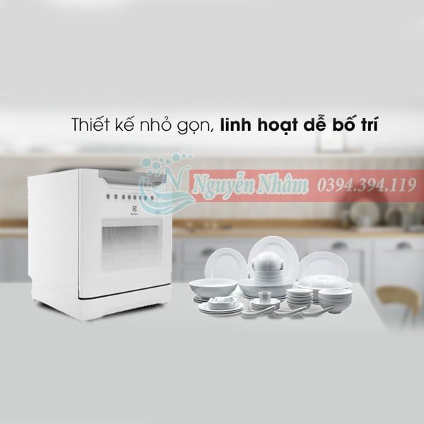 Electrolux ESF6010BW 1480W Máy rửa chén bát