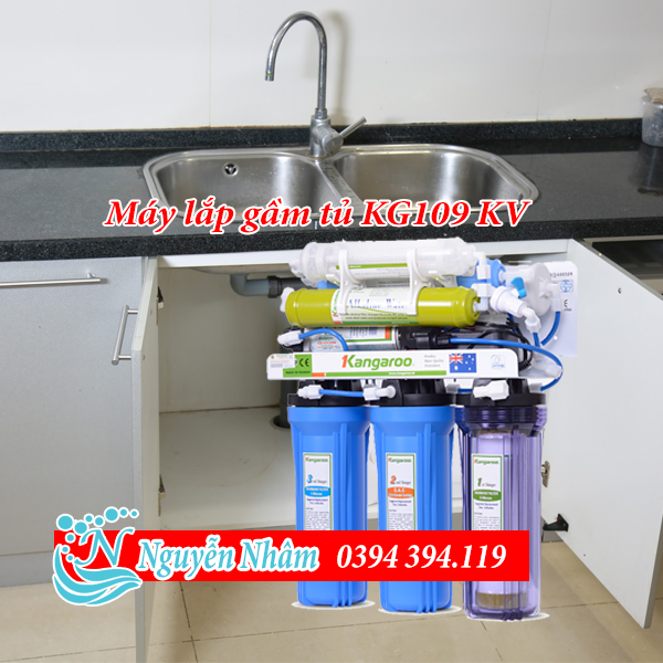 Máy lọc nước Kangaroo 7 lõi không vỏ tủ KG104AKV