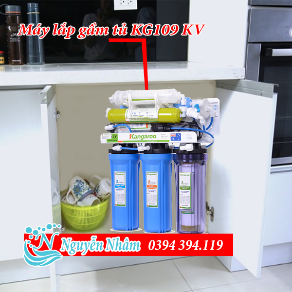 Máy lọc nước Kangaroo 7 lõi không vỏ tủ KG104AKV