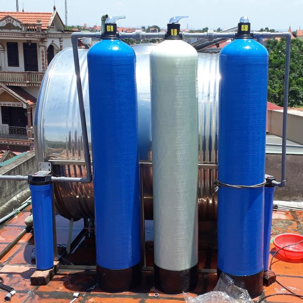 SLP.F301 Bộ lọc đầu nguồn xử lý nước nhiễm Sắt, Asen và kim loại nặng