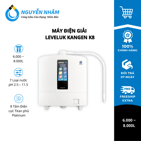 Máy điện giải Leveluk Kangen K8