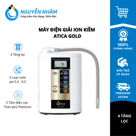 Máy lọc nước ion kiềm Atica gold