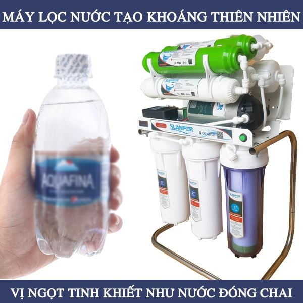 Máy lọc nước tạo khoáng thiên nhiên RO Slanper SLP107 lắp gầm tủ bếp