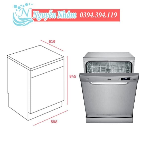 LP2 140 WHITE Máy Rửa Chén Bát Teka 6 Bộ