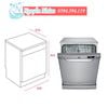 LP2 140 WHITE Máy Rửa Chén Bát Teka 6 Bộ