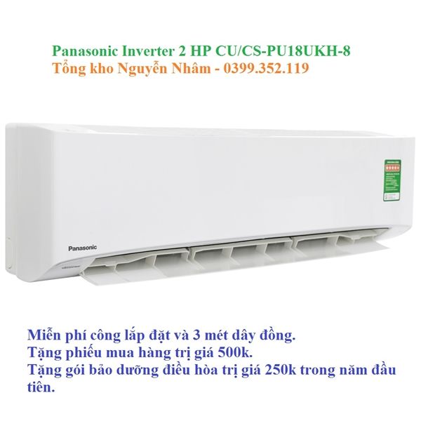 Máy lạnh Panasonic Inverter 1 HP CU/CS-PU9UKH-8
