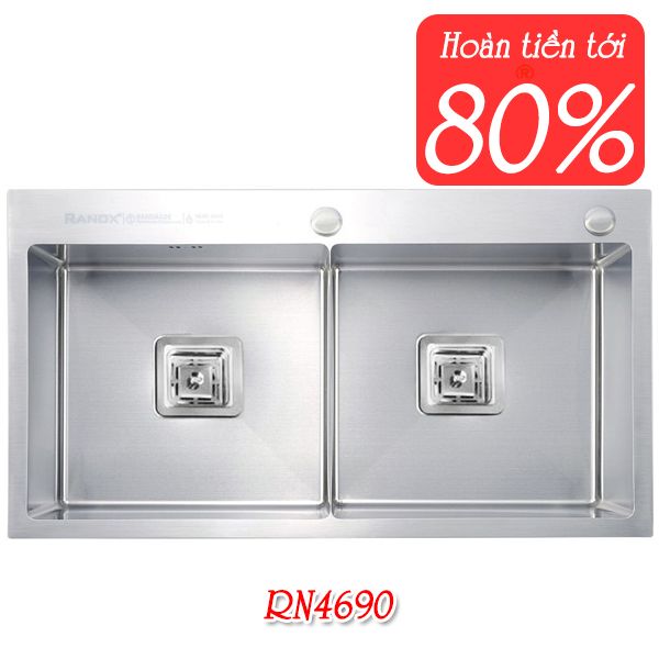 Chậu rửa bát RANOX RNRN4690+vòi inox cao cấp Hàn Quốc