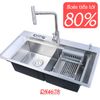 Chậu rửa bát RANOX RN4678+vòi inox cao cấp Hàn Quốc