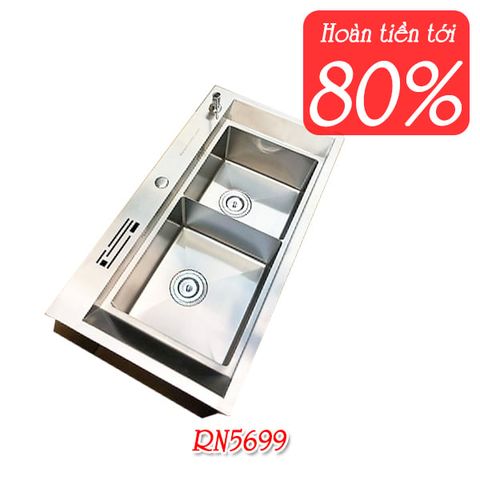 Bộ chậu rửa bát RANOX RN5699+vòi inox 304 cao cấp Hàn Quốc
