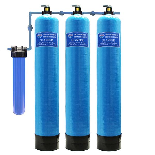 SLP.F301 Bộ lọc đầu nguồn xử lý nước nhiễm Sắt, Asen và kim loại nặng
