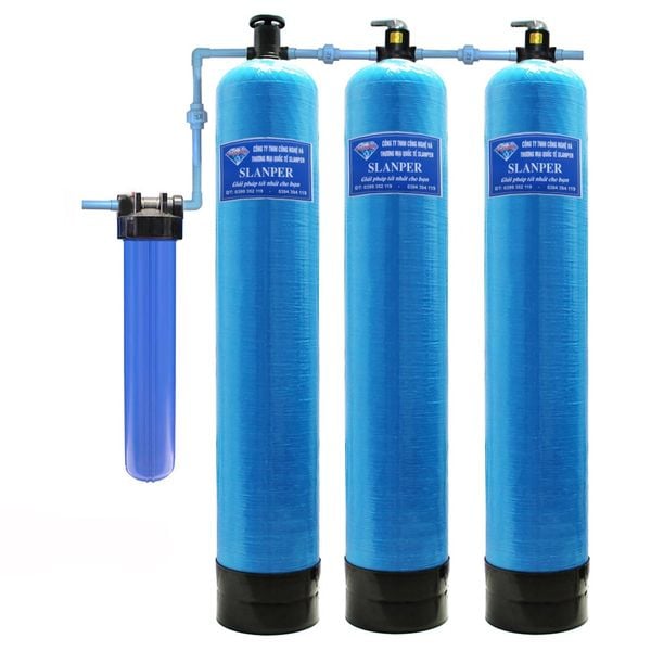 [Lọc giếng khoan] SLP.HH301 xử lý nước nhiễm canxi, sắt, asen, clo hiệu quả