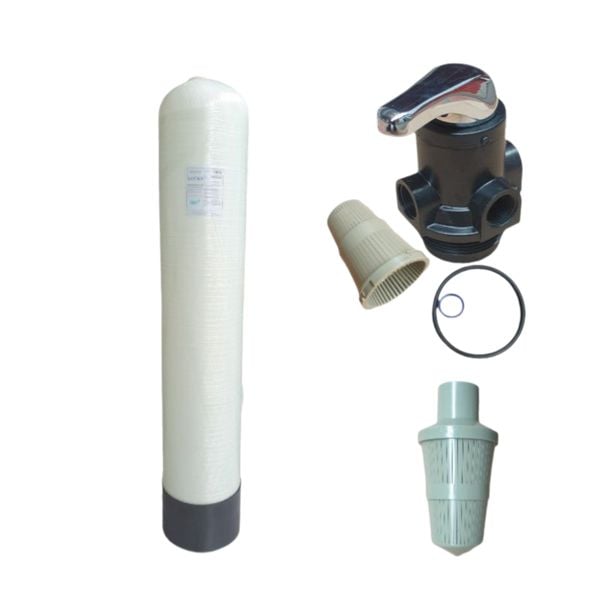 [Combo] Cột Lọc Composite 1054 + Van Lọc Nước Giếng Khoan, chưa gồm vật liệu lọc