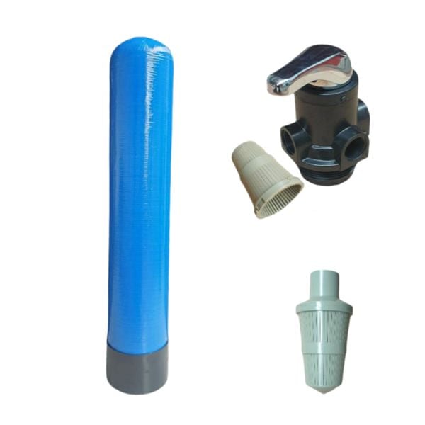 [Combo] Cột Lọc Composite 1054 + Van Lọc Nước Giếng Khoan, chưa gồm vật liệu lọc
