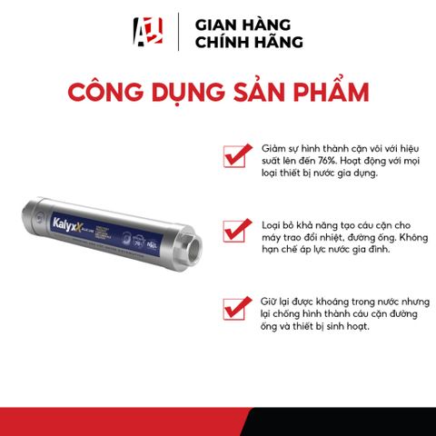 Thiết Bị Làm Mềm Nước Tạm Thời Kalyxx Blueline Phù Hợp Với Nước Sinh Hoạt Bình Thường