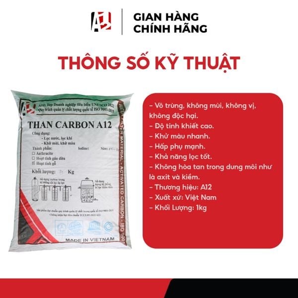 [Bao 20Kg] Than Hoạt Tính Gỗ SLANPER Iodin Trên 300 - Vật Liệu Lọc Nước Lọc Khí Sạch