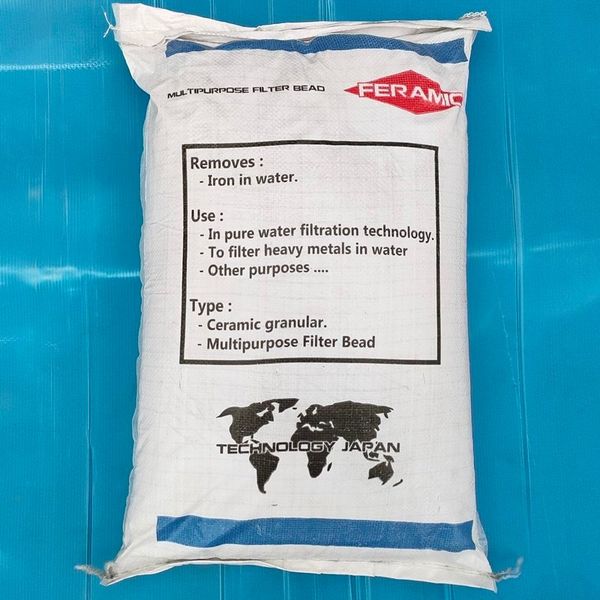 Hạt Feramic SLANPER - Vật Liệu Lọc Nước Nhiễm Sắt Phèn Siêu Hiệu Quả 1kg