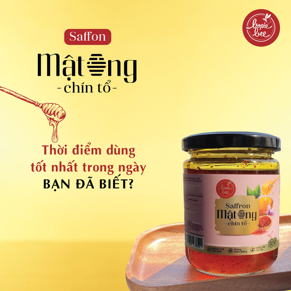  Mật Ong Cao Cấp Bonie Bee Ngâm Saffron Nhập Khẩu Chính Ngạch Từ Iran - 250g 