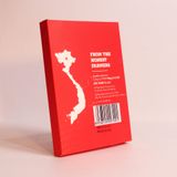  Gift box:  Sô cô la VIET NAM gourmet MISS EDE - Hộp trung (VIETNAM gourmet Chocolate - gift box Size M) -  MISS EDE - Hộp 60g (3 thanh x 30g: 2 thanh sữa & 1 thanh đen) 