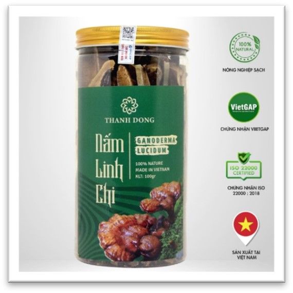  Nấm Linh Chi cắt lát _100g 