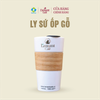  Ly Sứ Cao Cấp Ốp Gỗ L'amant Café Có Nắp Đậy 500ml 