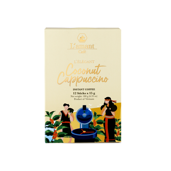  Cà phê hòa tan vị dừa - L'amant Café Coconut Cappuccino 