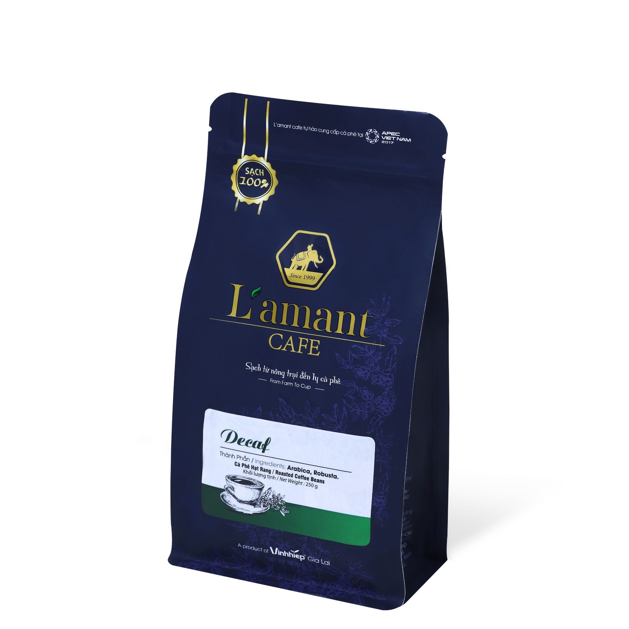  Cà phê hạt rang L’amant Decaf Espresso - L’amant Decaf Espresso Roasted Coffee 