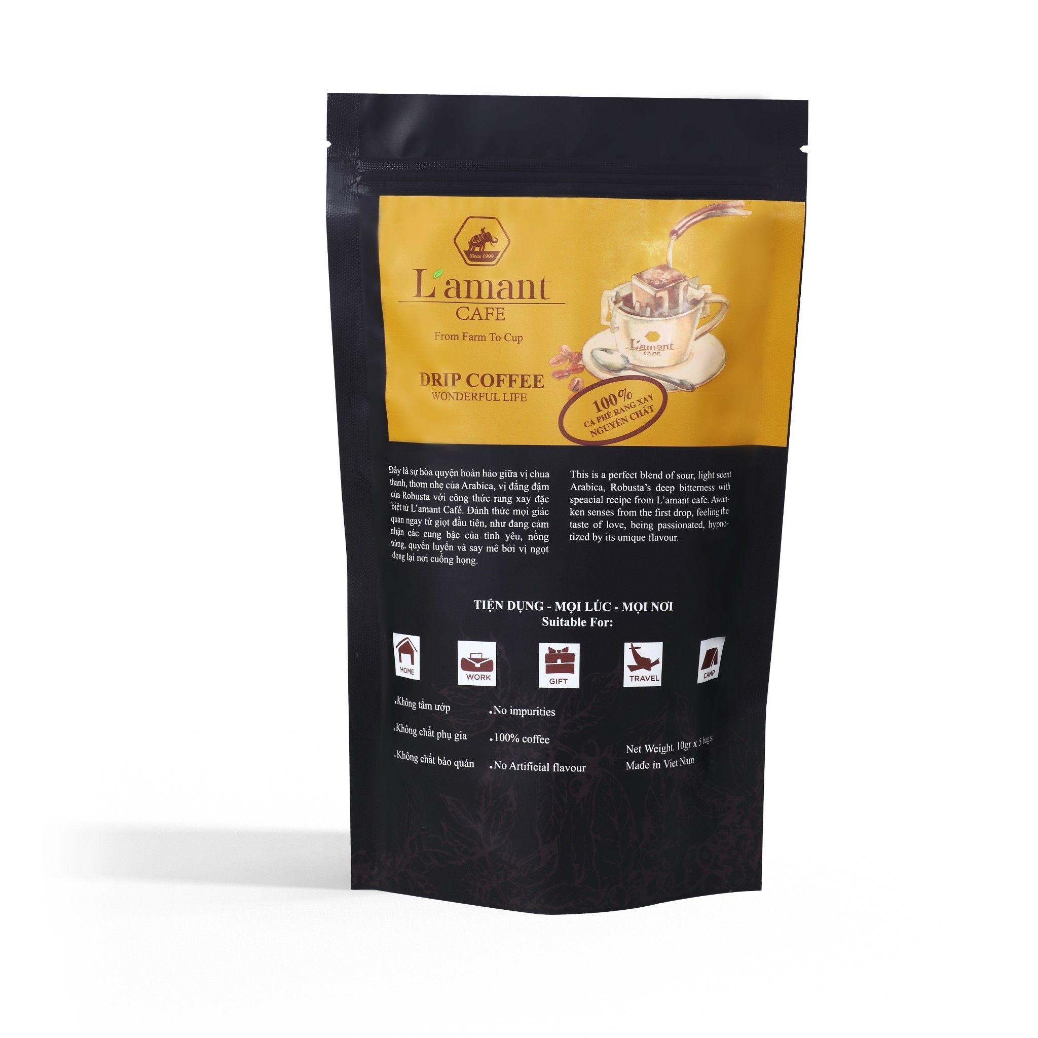  Cà phê túi lọc L’amant Wonderful Life - L’amant Wonderful Life Drip Coffee 