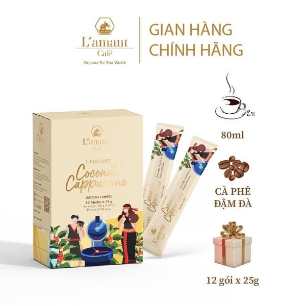  COMBO 03 hộp Coconut Cappuccino (Hộp 300 g - 12 Gói) 