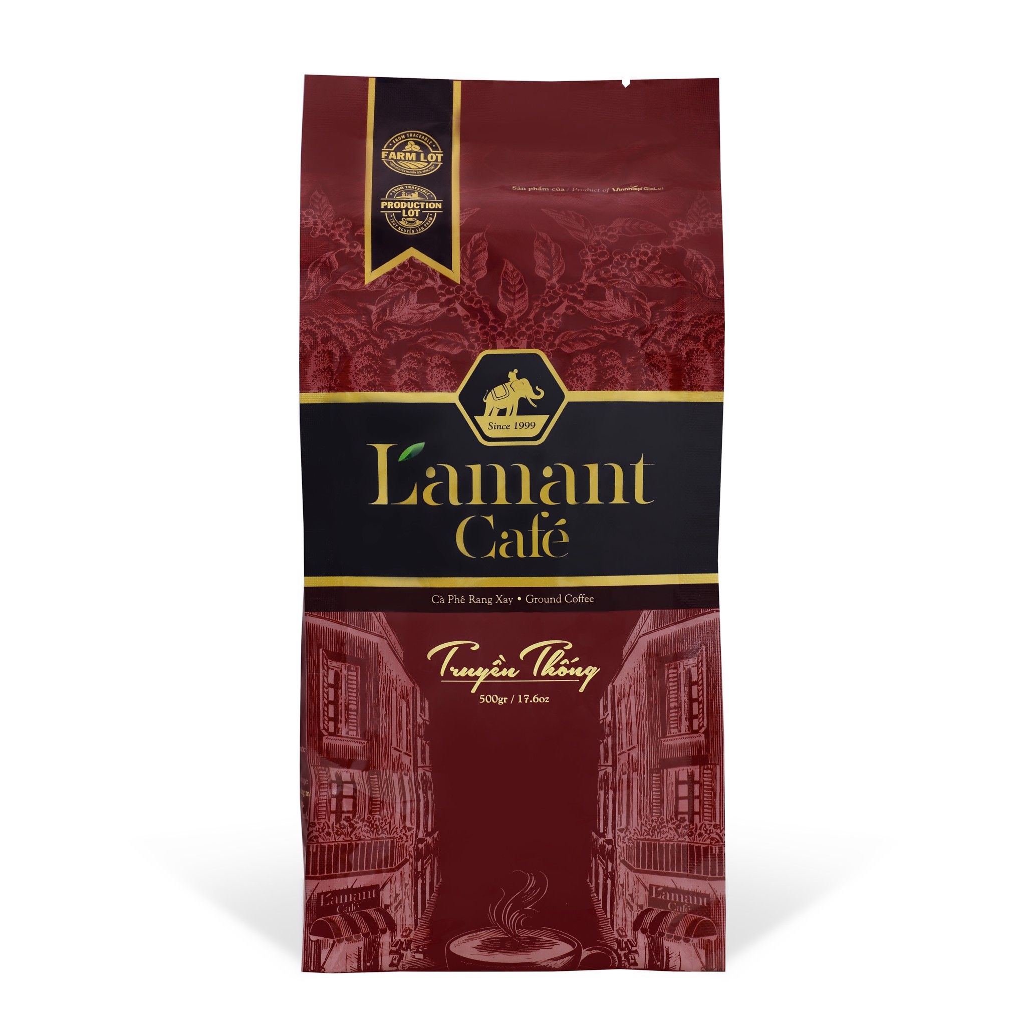  [24.04-29.04 MUA 2 GIẢM 5%, MUA 3 GIẢM 10%] Cà phê rang xay L’amant Truyền thống - L’amant Ground Coffee - Traditional 