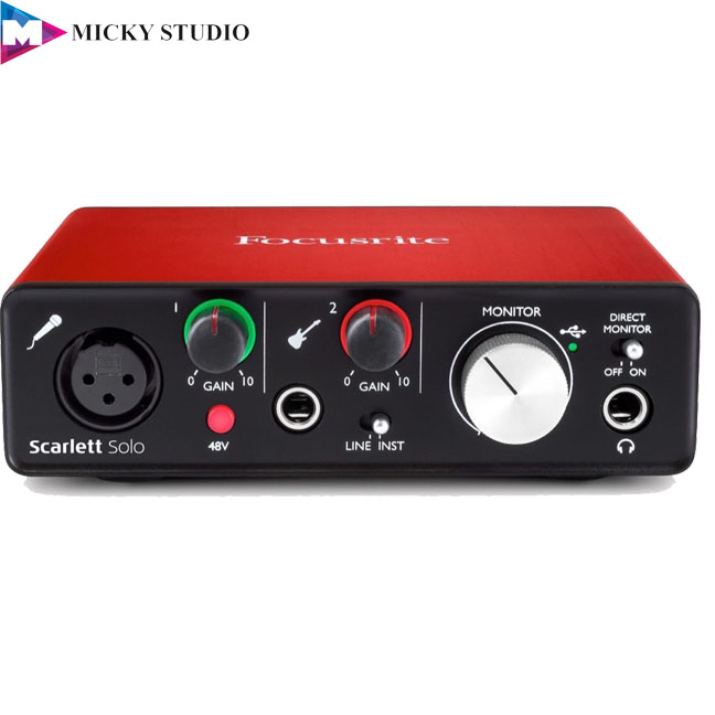 Focusrite Scarlett Solo 第2世代 Soundcard Focusrite Scarlett Solo (3nd Gen) thế hệ 3 – MICKY