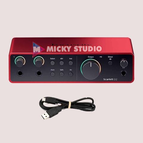 Soundcard Focusrite Scarlett 2I2  GEN 4