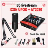 Combo mico Audio-Technica AT2020 icon upod pro live tream thu âm