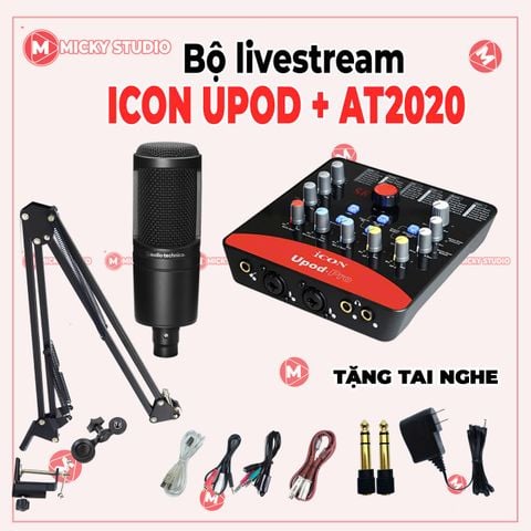 Combo Icon Upod Pro +Micro Takstar PC k850 | Bảo hành 1 năm