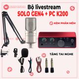 Combo Mic PC K200 Sourd Card Focusrite Solo Gen 4