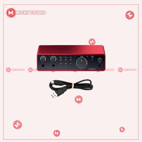 Soundcard Focusrite Scarlett 2I2  GEN 4
