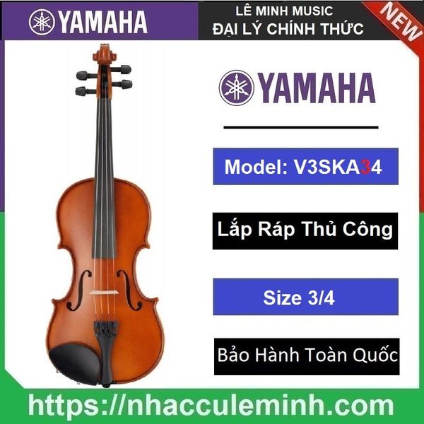 Đàn Violin Yamaha V3SKA34 kèm hộp